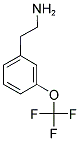 (2-[3-(TRIFLUOROMETHOXY)PHENYL]ETHYL)AMINE 结构式