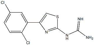 N-[4-(2,5-DICHLORO-PHENYL)-THIAZOL-2-YL]-GUANIDINE 结构式