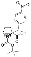 Boc-(S)-alpha-(4-nitrobenzyl)-proline 结构式