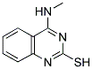 4-(METHYLAMINO)QUINAZOLINE-2-THIOL 结构式