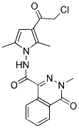 N-[3-(CHLOROACETYL)-2,5-DIMETHYL-1H-PYRROL-1-YL]-3-METHYL-4-OXO-3,4-DIHYDROPHTHALAZINE-1-CARBOXAMIDE 结构式