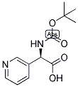 (R)-TERT-BUTOXYCARBONYLAMINO-PYRIDIN-3-YL-ACETIC ACID 结构式