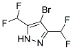 4-溴-3,5-双(二氟甲基)-1H-吡唑 结构式