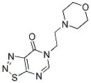 6-(2-MORPHOLIN-4-YLETHYL)[1,2,3]THIADIAZOLO[5,4-D]PYRIMIDIN-7(6H)-ONE 结构式