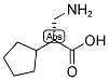 (R)-3-AMINO-2-CYCLOPENTYL-PROPIONIC ACID 结构式