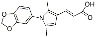 (2E)-3-[1-(1,3-BENZODIOXOL-5-YL)-2,5-DIMETHYL-1H-PYRROL-3-YL]ACRYLIC ACID 结构式