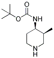 TERT-BUTYL (CIS-3-METHYLPIPERIDIN-4-YL)CARBAMATE 结构式