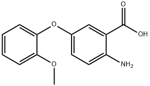 2-AMINO-5-(2-METHOXYPHENOXY)BENZOIC ACID 结构式