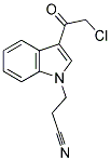 3-[3-(CHLOROACETYL)-1H-INDOL-1-YL]PROPANENITRILE 结构式