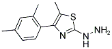 [4-(2,4-DIMETHYL-PHENYL)-5-METHYL-THIAZOL-2-YL]-HYDRAZINE 结构式