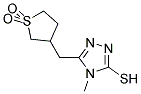 5-[(1,1-DIOXIDOTETRAHYDROTHIEN-3-YL)METHYL]-4-METHYL-4H-1,2,4-TRIAZOLE-3-THIOL 结构式