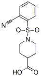 1-[(2-CYANOPHENYL)SULFONYL]PIPERIDINE-4-CARBOXYLIC ACID 结构式