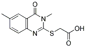 (3,6-DIMETHYL-4-OXO-3,4-DIHYDRO-QUINAZOLIN-2-YLSULFANYL)-ACETIC ACID 结构式