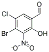 4-BROMO-5-CHLORO-2-HYDROXY-3-NITRO-BENZALDEHYDE 结构式