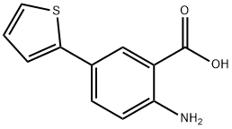 2-AMINO-5-(2-THIENYL)BENZOIC ACID 结构式
