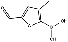 5-甲酰基-3-甲基噻吩-2-硼酸 结构式