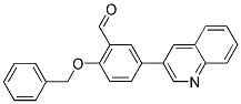 2-(苄氧基)-5-(3-喹啉基)苯甲醛 结构式