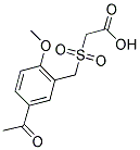 [(5-ACETYL-2-METHOXYBENZYL)SULFONYL]ACETIC ACID 结构式