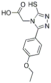 [3-(4-ETHOXYPHENYL)-5-MERCAPTO-4H-1,2,4-TRIAZOL-4-YL]ACETIC ACID 结构式