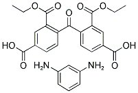 4,4'-CARBONYLBIS[2-(ETHOXYCARBONYL)BENZOIC ACID], 1,3-PHENYLENEDIAMINE SALT 结构式