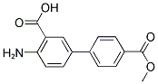 4-AMINO-4'-(METHOXYCARBONYL)[1,1'-BIPHENYL]-3- CARBOXYLIC ACID 结构式