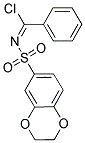 2,3-DIHYDRO-BENZO[1,4]DIOXINE-6-SULFONIC ACID CHLORO-PHENYL-METHYLENEAMIDE 结构式