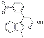 3-(1-Methyl-1H-indol-3-yl)-3-(3-nitro-phenyl)-propionic acid 结构式