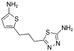 5-[3-(5-AMINO-2-THIENYL)PROPYL]-1,3,4-THIADIAZOL-2-AMINE 结构式