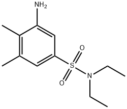 3-氨基-N,N-二乙基-4,5-二甲基苯-1-磺酰胺 结构式