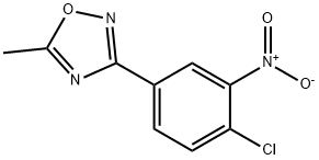3-(4-CHLORO-3-NITRO-PHENYL)-5-METHYL-[1,2,4]OXADIAZOLE 结构式