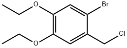 1-BROMO-2-(CHLOROMETHYL)-4,5-DIETHOXYBENZENE 结构式