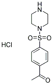 1-[4-(PIPERAZIN-1-YLSULFONYL)PHENYL]ETHANONE HYDROCHLORIDE 结构式