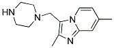 2,7-DIMETHYL-3-(PIPERAZIN-1-YLMETHYL)IMIDAZO[1,2-A]PYRIDINE 结构式