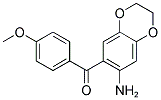 (7-AMINO-2,3-DIHYDRO-BENZO[1,4]DIOXIN-6-YL)-(4-METHOXY-PHENYL)-METHANONE 结构式