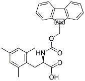 (R)-2-(9H-FLUOREN-9-YLMETHOXYCARBONYLAMINO)-3-(2,4,6-TRIMETHYL-PHENYL)-PROPIONIC ACID 结构式