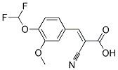 2-CYANO-3-(4-DIFLUOROMETHOXY-3-METHOXY-PHENYL)-ACRYLIC ACID 结构式