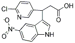 3-(6-CHLORO-PYRIDIN-3-YL)-3-(5-NITRO-1H-INDOL-3-YL)-PROPIONIC ACID 结构式