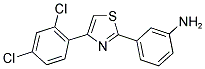 3-[4-(2,4-DICHLORO-PHENYL)-THIAZOL-2-YL]-PHENYLAMINE 结构式