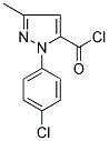 2-(4-CHLORO-PHENYL)-5-METHYL-2H-PYRAZOLE-3-CARBONYL CHLORIDE 结构式