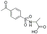 2-[[(4-ACETYLPHENYL)SULFONYL]AMINO]PROPANOIC ACID 结构式