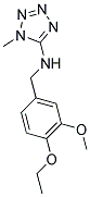 N-(4-ETHOXY-3-METHOXYBENZYL)-1-METHYL-1H-TETRAZOL-5-AMINE 结构式