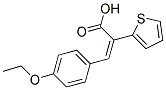 (2E)-3-(4-Ethoxyphenyl)-2-thien-2-ylacrylic acid 结构式