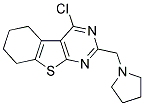 4-CHLORO-2-(PYRROLIDIN-1-YLMETHYL)-5,6,7,8-TETRAHYDRO[1]BENZOTHIENO[2,3-D]PYRIMIDINE 结构式