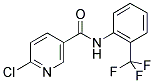 6-CHLORO-N-(2-TRIFLUOROMETHYL-PHENYL)-NICOTINAMIDE 结构式