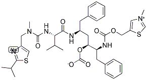 N-METHYLRITONAVIR BICARBONATE 结构式