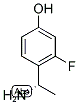 (S)-4-(1-AMINOETHYL)-3-FLUOROPHENOL 结构式