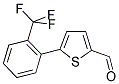 5-(2-三氟甲基-苯基)-噻吩-2-甲醛 结构式