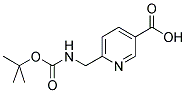 6-(TERT-BUTOXYCARBONYLAMINO-METHYL)-NICOTINIC ACID 结构式