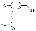 3-(5-AMINOMETHYL-2-METHOXY-PHENYL)-PROPIONIC ACID 结构式