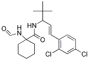 (E)-N-(1-(2,4-DICHLOROPHENYL)-4,4-DIMETHYLPENT-1-EN-3-YL)-1-FORMAMIDOCYCLOHEXANECARBOXAMIDE 结构式